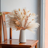73PCS Pampas Grass Natural Dried Reed Flowers Bouquet 17'' Home Decor Bouquets Pampas Grass