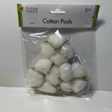New ~ Floral Garden ~ 3 Pc Cotton Pods/Buds/Blossoms ~ Farmhouse Primitive Craft Dried Flower