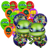 Teenage Ninja Turtle Themed Boys Balloon Bouquet of 26 Kids Party Decorations Bouquet