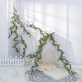 71 Inch Bendable Artificial Tree Vines Twine Branches Moss Greenery Plants Re... Green Plant