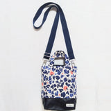 Cath Kidston Indigo Heart Flower Tote Shoulder Bag 2Way Used Carnation