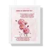 January Birth Flower Carnation Poster á Framed Wall Art á Gift Ready Carnation