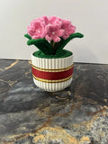 Handmade Pink Flower Bouquet in Elegant White Pot Ð Eco-Friendly Decor Sunflower