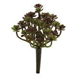 Nearly Natural 7" Sedum Succulent Artificial Plant (Set of 8) in Green Green Plant