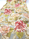 2 Pieces Floral Cotton Fabric 66" x 12" Peony Hydrangea Roses Hydrangea