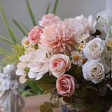 Artificial Flower Rose Hydrangea Chamomile Home Party Photography Props Decor Hydrangea