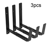 Iron Wall Hooks for Flowerpots 3 Adjustable Holders for Garden and Outdoor Use Garden Plants