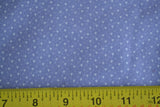 By 1/2 Yd, Vintage, White Calico on Lavender Quilt Cotton, B1306 Flowering Plants