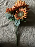 Ashland Orange Sunflower Bush Stick For Bouquets, Brand New Never Used Sunflower