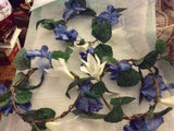 Three 8Ó Flower Rings (Blue IrisÕs and Whiter LiliesÓ Lily