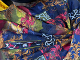 Multi color European Print soft chiffon Fabric By the Yard 46" wide Flowering Plants