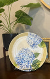 Blue Hydrangea __Dinner Plate 10.5in SH Home Floral Ceramic New Hydrangea