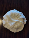 Vintage White Decorative Plate Shaped As A Lily Bloom Lily