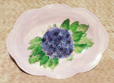 15" X 11" Purple Hydrangea Serving Plate Hydrangea