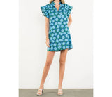 Thml Hello Hydrangea Flutter Sleeve Dress Size S Hydrangea