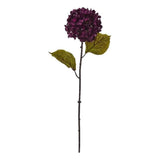 Nearly Natural 22" Fall Hydrangea Artificial Flower (Set of 6) in Purple Hydrangea