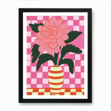 Peony Flower Vase 4 Art Print Framed Wall Art Poster Canvas Print Picture Peony