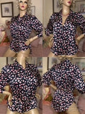 GLOSSY LIQUID SATIN Sexy Secretary GOVERNESS Mistress Pink Carnation Blouse L Carnation