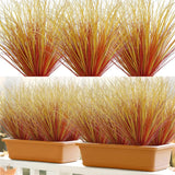 32 Bundles Artificial Fall Plants Outdoor Fake Shrubs Autumn Wheat Grass 20 I... Green Plant