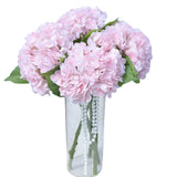 Pink Hydrangea Artificial Flowers - High-End 22.5cm Oversized Heads (4pcs) | ... Hydrangea