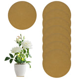 8-Pack Cork Plant Coasters, 3.9 Inch Cork Plant Mats for Garden [Brown] Garden Plants