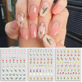 NailStickers Waterproof Nail Art Design DIY Decal Sunflower Tulip Flower Design+ Sunflower