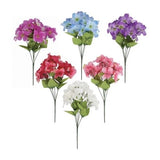 Artificial Hydrangea Flower Bushes Fabric Assorted Colors Floral Craft Supplies Hydrangea