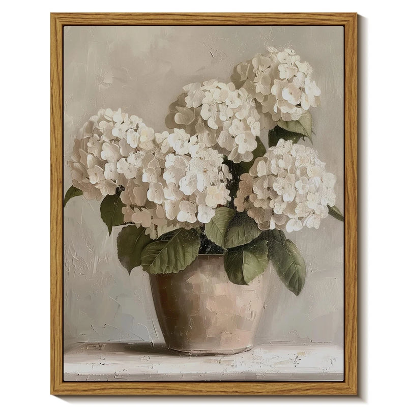 Hydrangea Flower Painting lbs Retro Home Decor lbs 8x10 lbs Brown Hydrangea