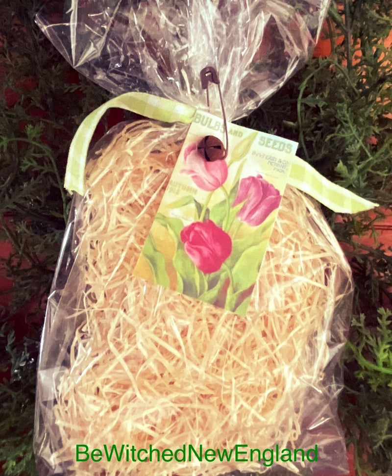 Handmade Primitive Excelsior Natural Easter Decor Easter Basket Filler Bird Nest Dried Flower
