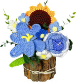 Carnation Preserved Flower for Mother Birthday Home Decor Girlfriend ( Blue) Carnation