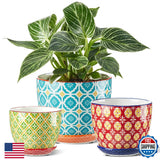 Metahom Ceramic Plant Pots, 3.8+4.9+5.8 Inch, Set of 3 Flower Pots with Drainage,kingsellerpro  98.9% positive (1.7K) Orchids