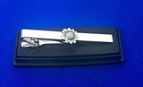 Men's Beautiful Fantastic Sunflower Flower Tie Clip In 935 Argentium Silver Sunflower