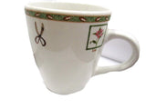 Lily-Hydrangea-Magnolia flower gardening ceramic Royal Norfolk 4.25'  coffee cup Hydrangea