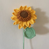 Handmade Crochet Sunflower, Home Decor Idea, Gift Idea Sunflower