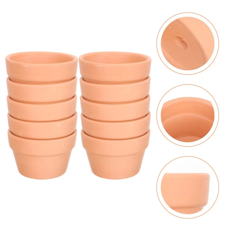 10 Pcs Large Flower Pot Germination Pots Garden Creative Succulent Garden Plants