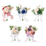 11.4inch Silk Roses Bridesmaid Wedding Bouquet Decorative for Engagement Bouquet