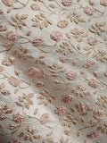 PINK GOLD Floral Brocade Fabric (60 in.) Sold By The Yard Flowering Plants