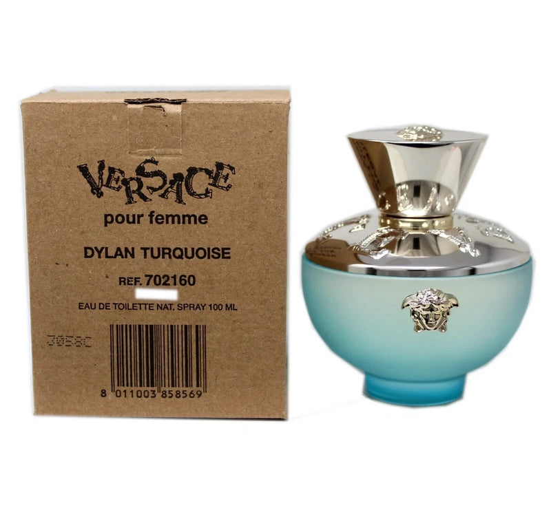 VERSACE DYLAN BLUE TURQUOIS POUR FEMME EDT SPRAY 100 ML/3.4 OZ TESTER EDT