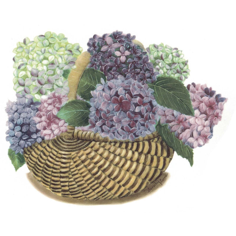 Flowers Hydrangea Basket Overglaze Ceramic Decals Hydrangea