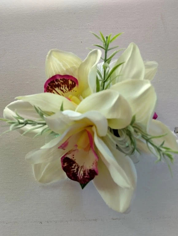 Hand Made orchid wrist Corsage Bouquet