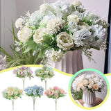 Various Styles Artificial Flowers Wedding Bridal Bouquet Home Floral Arrangement Bouquet