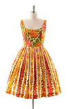 ISAAC MIZRAHI Target Floral Red Orange Hydrangea Dress 1X Pleated Rockabilly Hydrangea