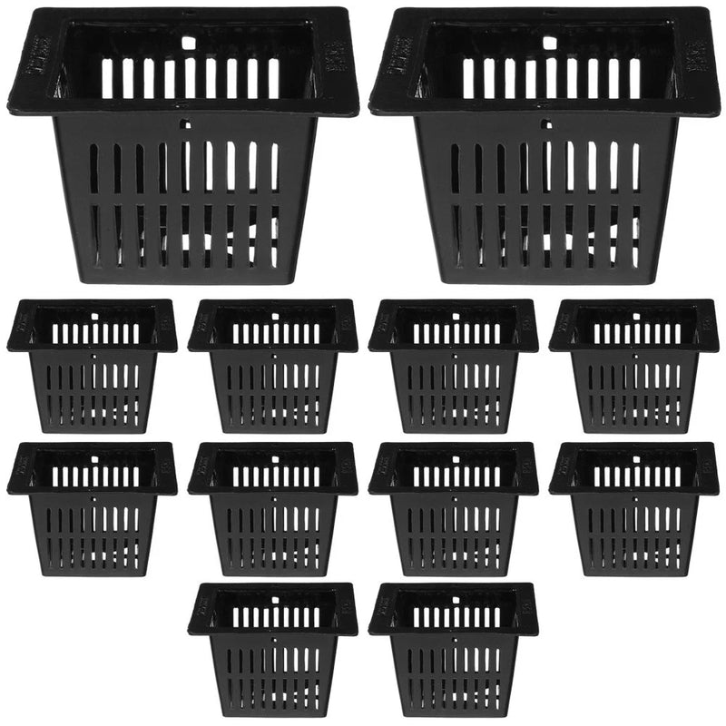 20pcs Garden Slotted Mesh Net Pots - 1.5'' Square Mesh Basket for Hydroponic Garden Plants