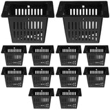 20pcs Garden Slotted Mesh Net Pots - 1.5'' Square Mesh Basket for Hydroponic Garden Plants