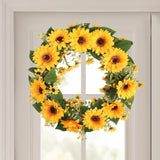 Sunflower Wreath Garland Artificial Wreath Living Rooms Spring Decorations Sunflower