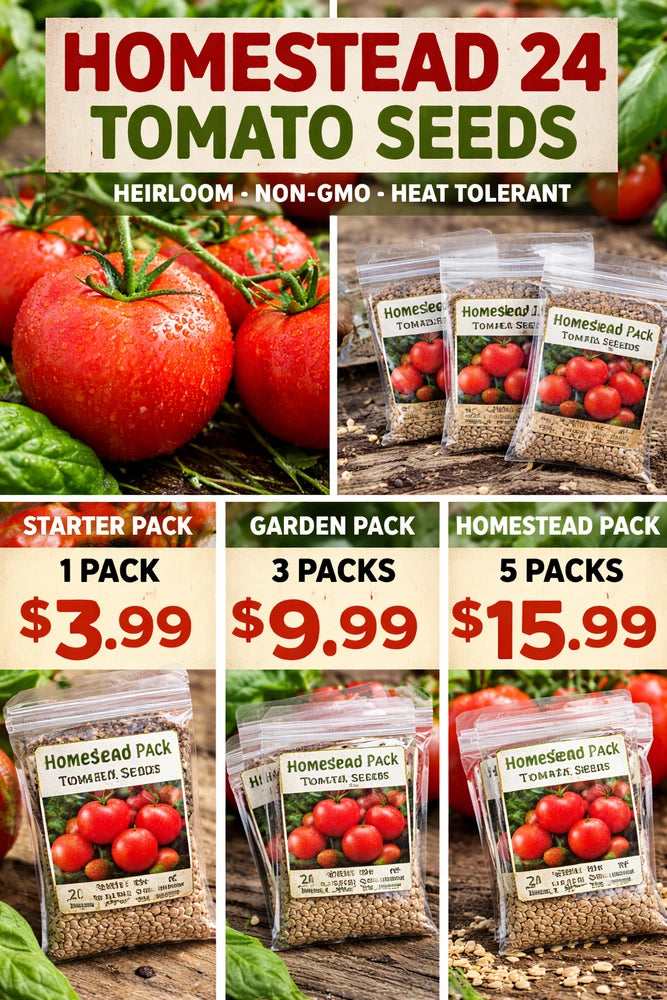 Homestead 24 Tomato Seeds Ð 20 Seeds Ð Heirloom, Non-GMO, Open Pollinated Garden Plants