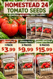 Homestead 24 Tomato Seeds Ð 20 Seeds Ð Heirloom, Non-GMO, Open Pollinated Garden Plants