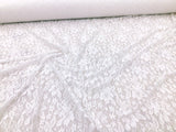 Stretch Lace Apparel Fabric Sheer Off White Floral PP51 Flowering Plants
