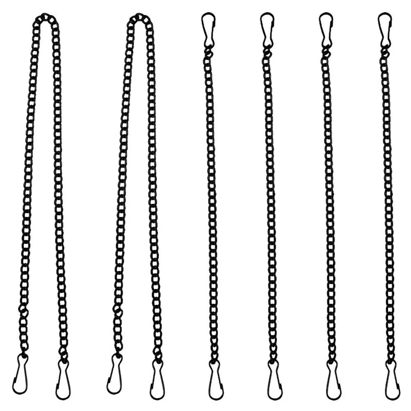 6 Pcs Metal Hanging Chains with Hooks for Garden Plants and Signs Garden Plants