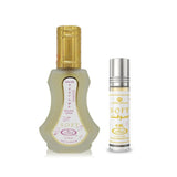 Al Rehab Soft Set (1.18 Oz EDP Spray + 0.2 Oz Perfume Oil Roll On) EDP